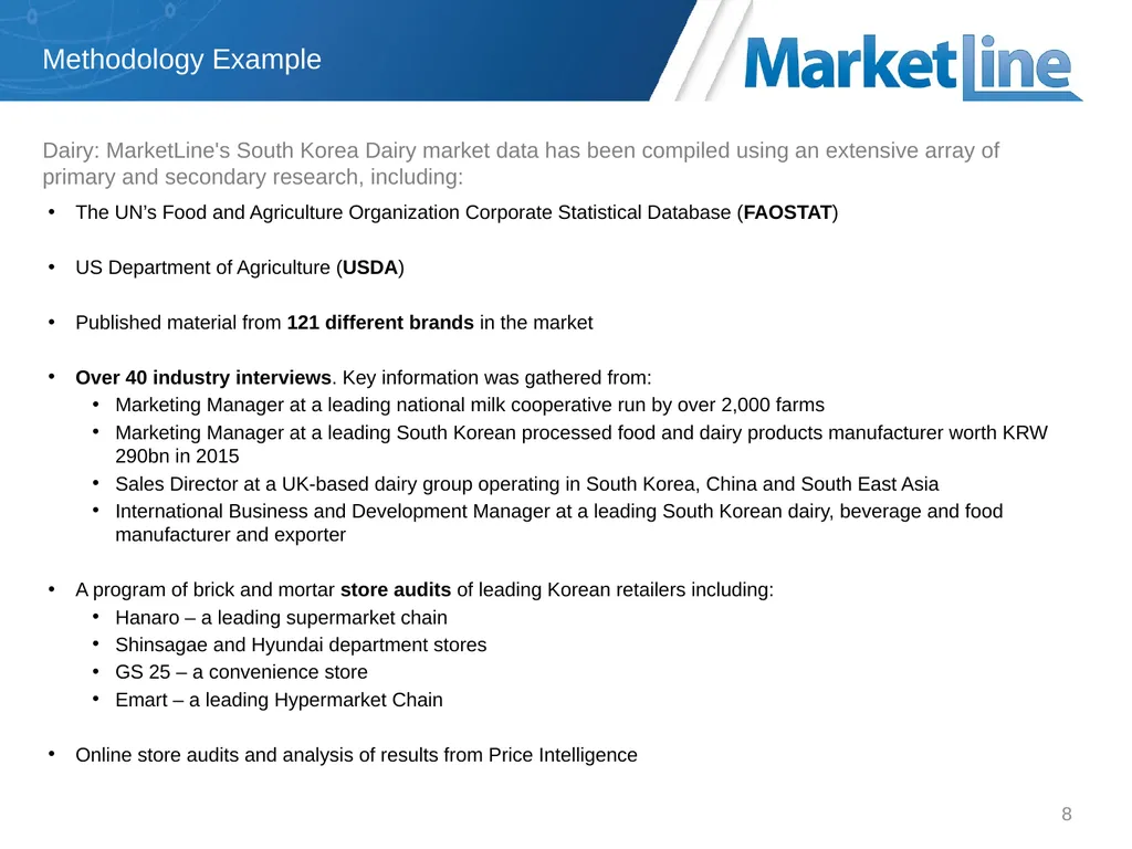 Market Data Analytics Methodology Jan 2017 - slide 8 of 13
