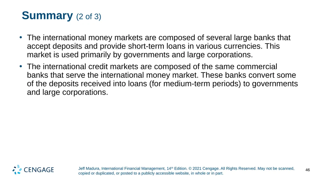 Chapter 3 International Financial Markets Jeff - slide 46 of 47