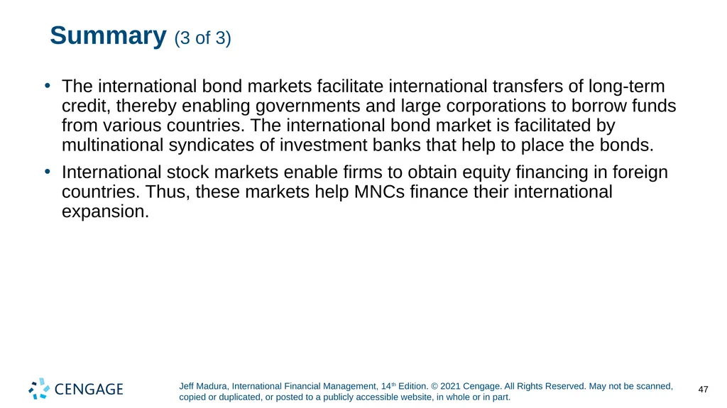 Chapter 3 International Financial Markets Jeff - slide 47 of 47