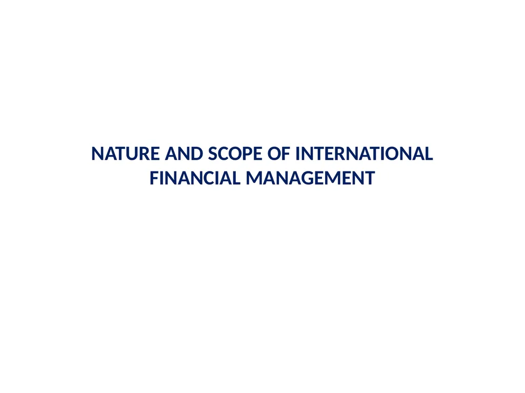International Financial Management Dr. Pravin - slide 21 of 39