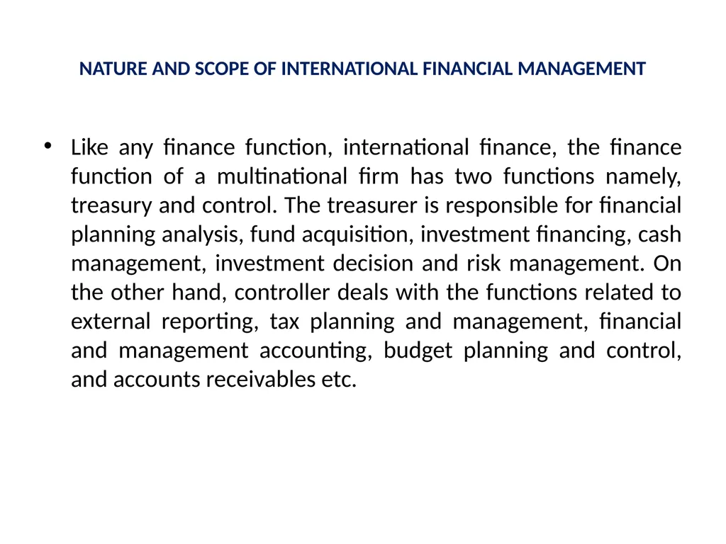 International Financial Management Dr. Pravin - slide 24 of 39