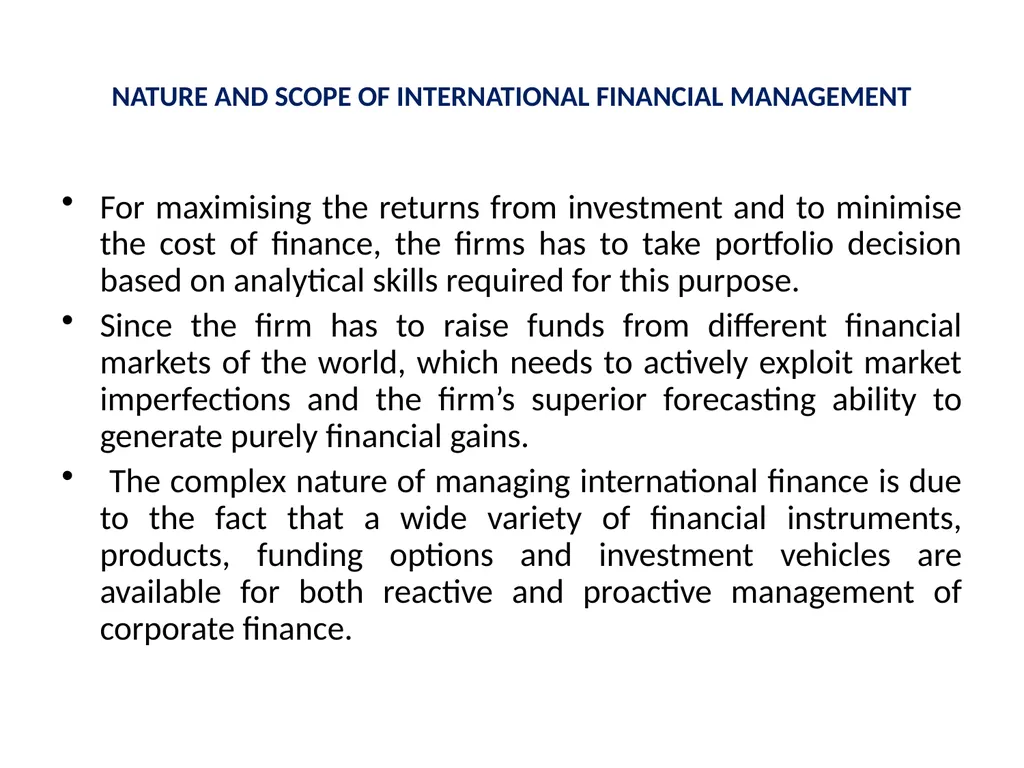 International Financial Management Dr. Pravin - slide 25 of 39