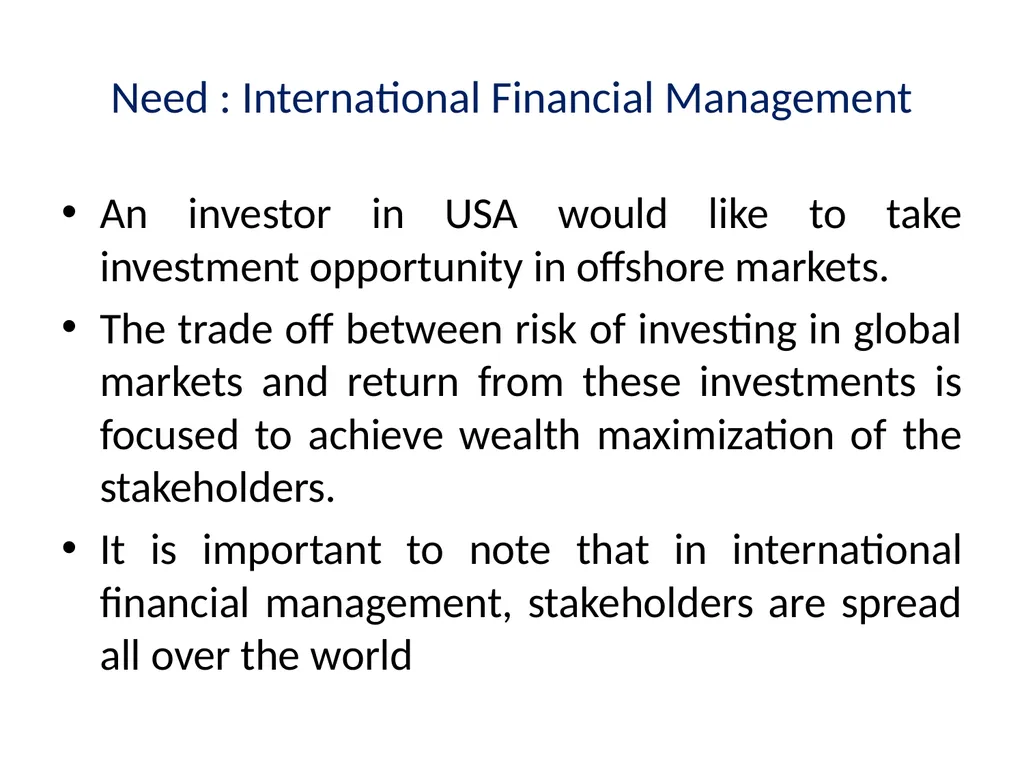 International Financial Management Dr. Pravin - slide 15 of 39