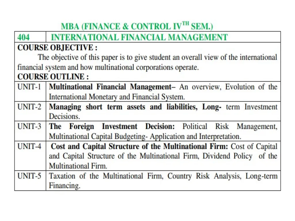 International Financial Management Dr. Pravin - slide 2 of 39