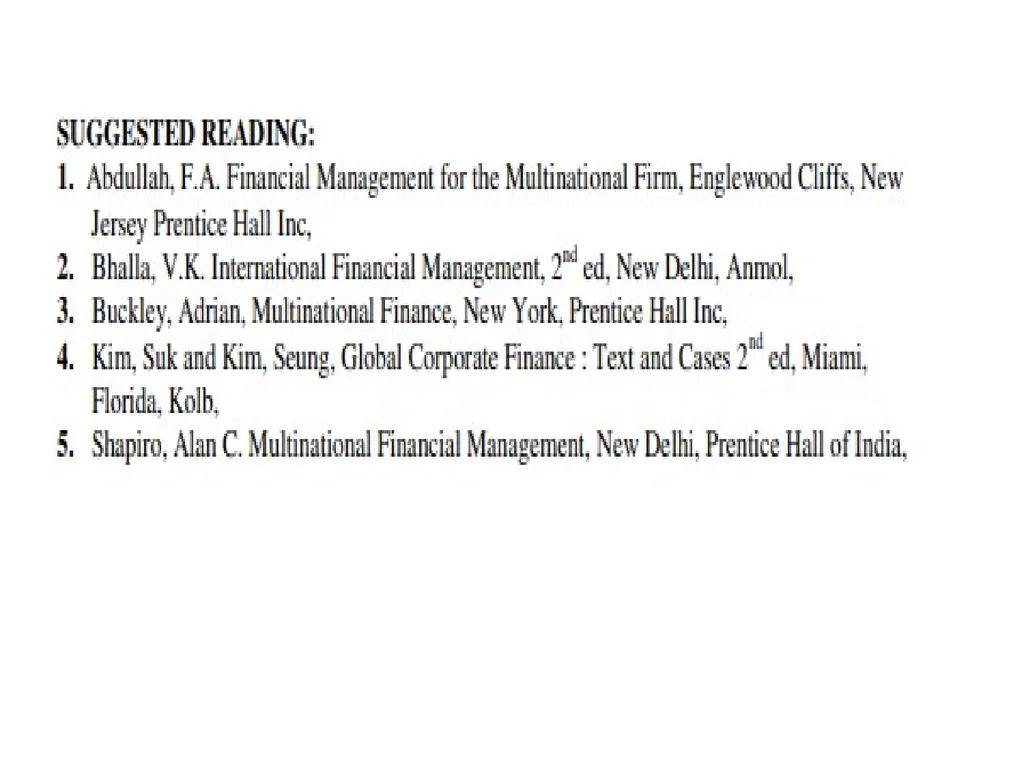 International Financial Management Dr. Pravin - slide 3 of 39