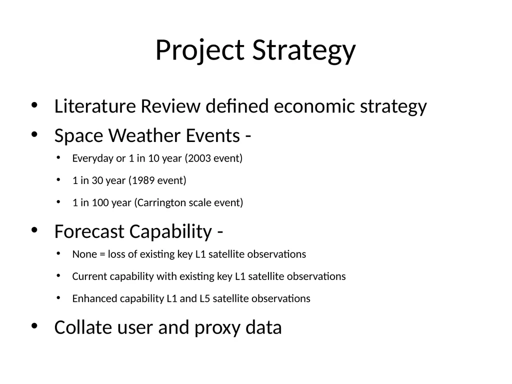 IPSP Space Weather Socio-Economic Study L5 in - slide 2 of 19