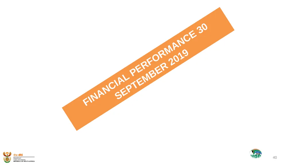 1 the dti’s SECOND QUARTER REPORT 2019-2020 - slide 40 of 45