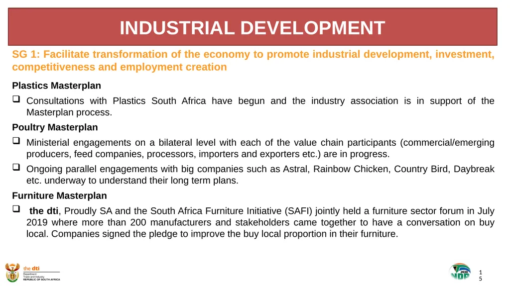 1 the dti’s SECOND QUARTER REPORT 2019-2020 - slide 15 of 45