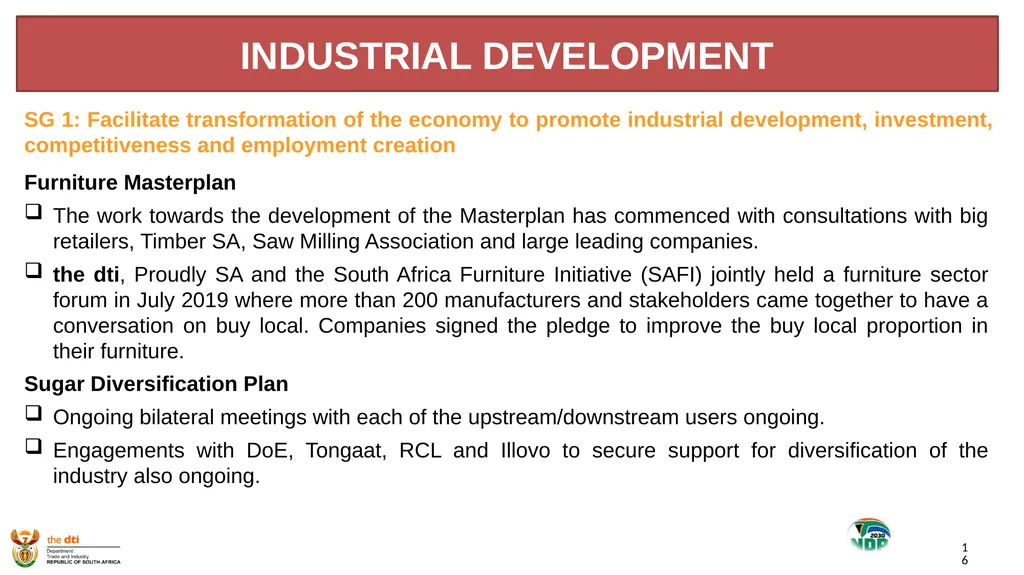 1 the dti’s SECOND QUARTER REPORT 2019-2020 - slide 16 of 45