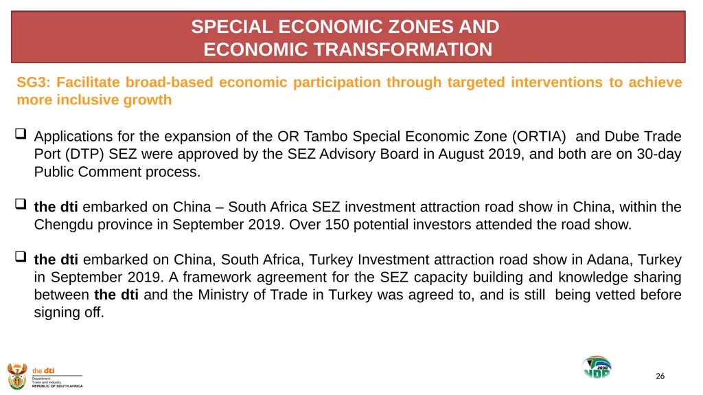 1 the dti’s SECOND QUARTER REPORT 2019-2020 - slide 26 of 45