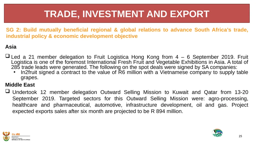 1 the dti’s SECOND QUARTER REPORT 2019-2020 - slide 25 of 45
