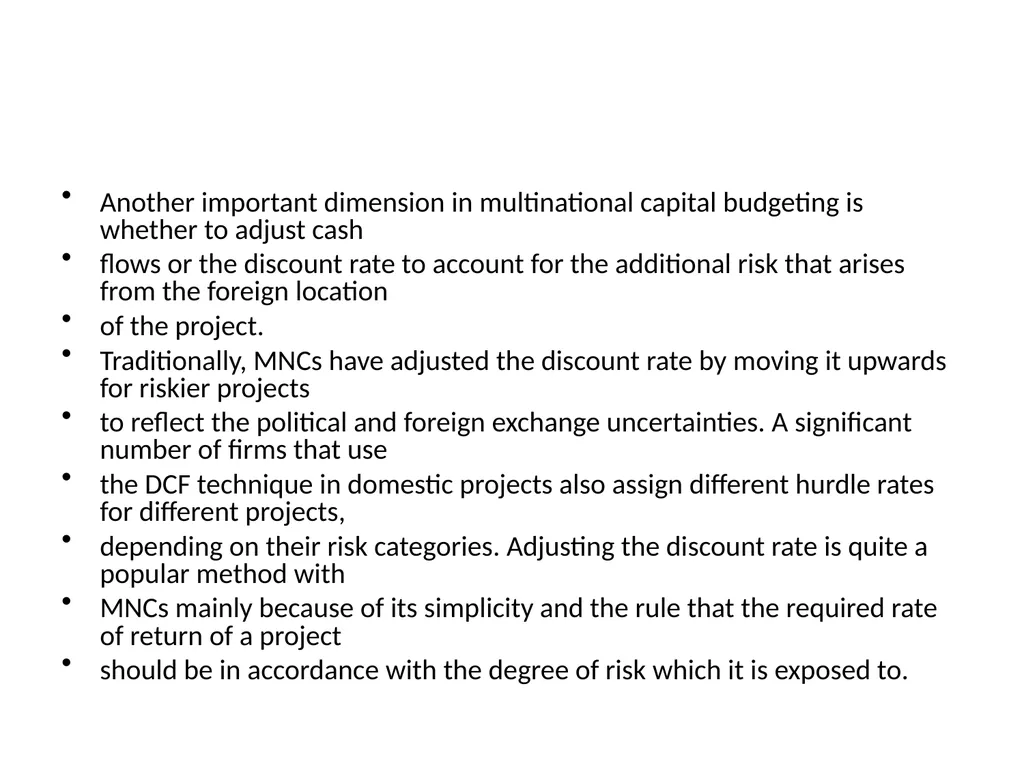 Multinational Capital Budgeting Capital Budgeting - slide 38 of 64