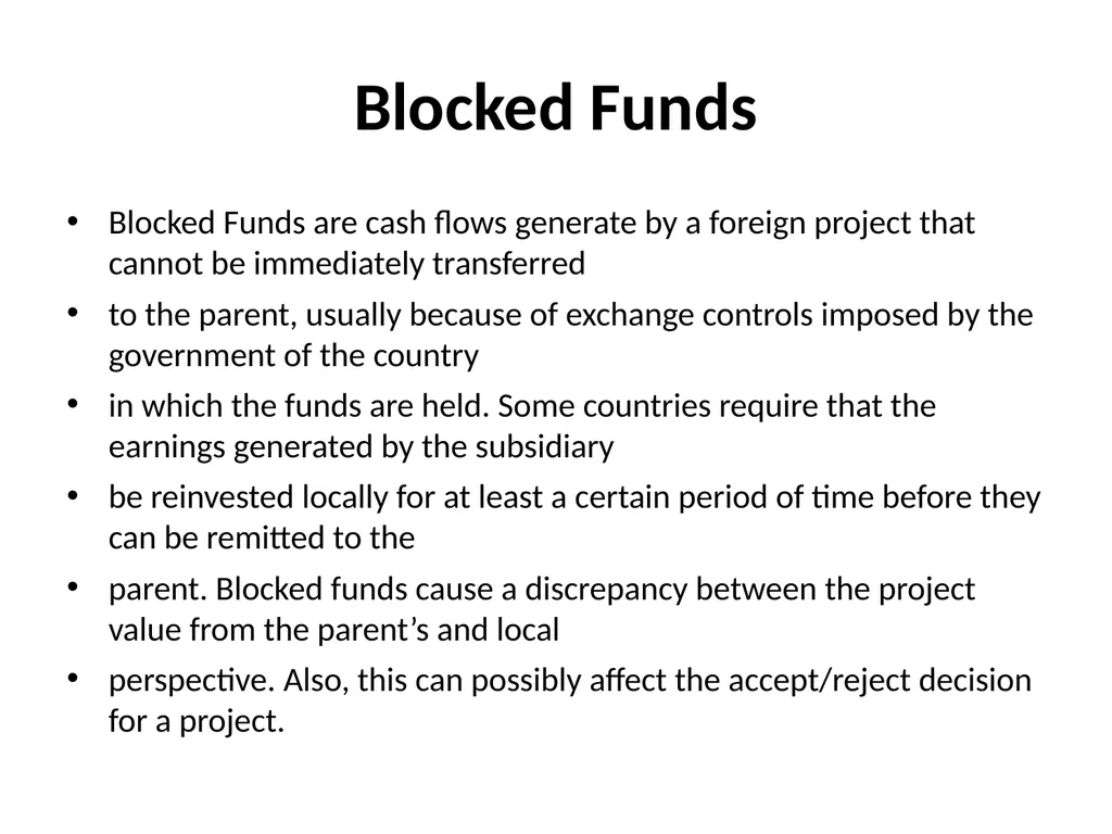 Multinational Capital Budgeting Capital Budgeting - slide 43 of 64