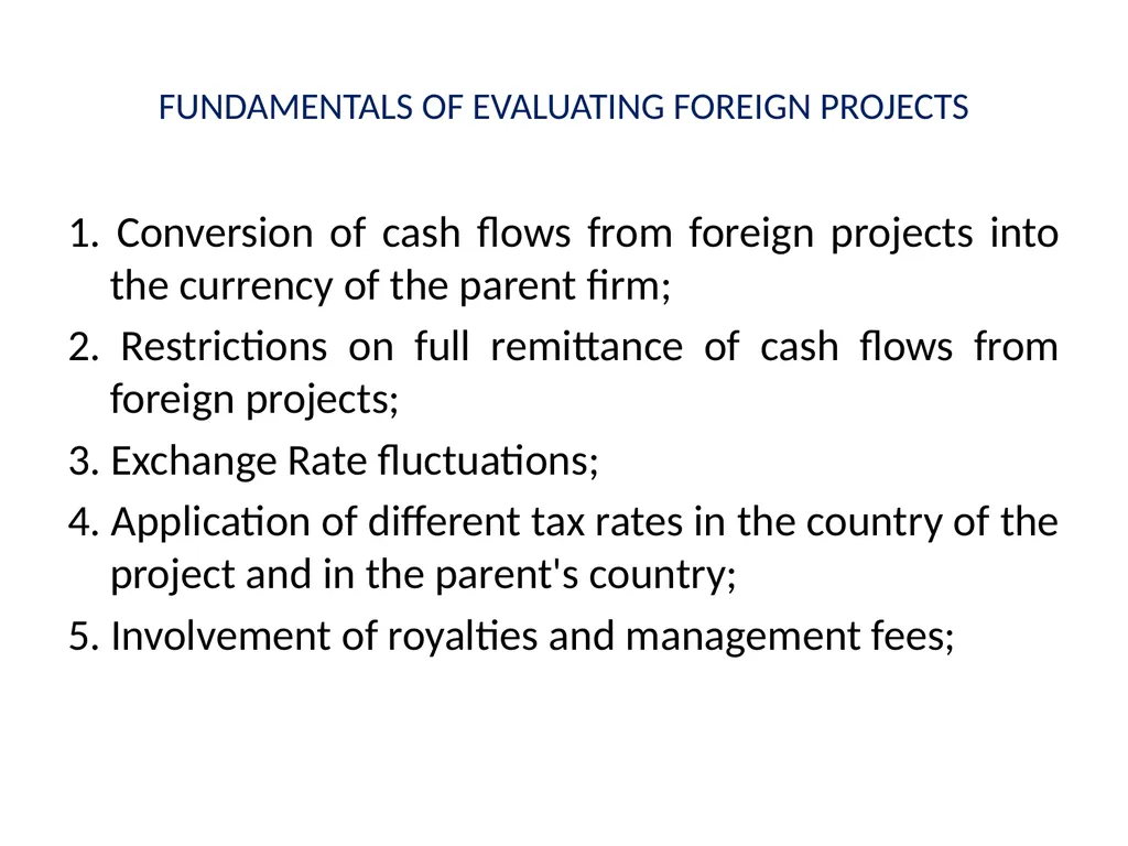 Multinational Capital Budgeting Capital Budgeting - slide 50 of 64