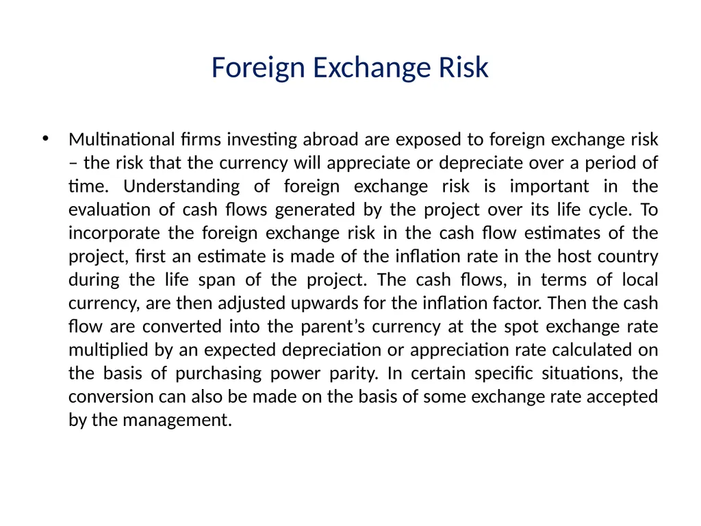 Multinational Capital Budgeting Capital Budgeting - slide 16 of 64