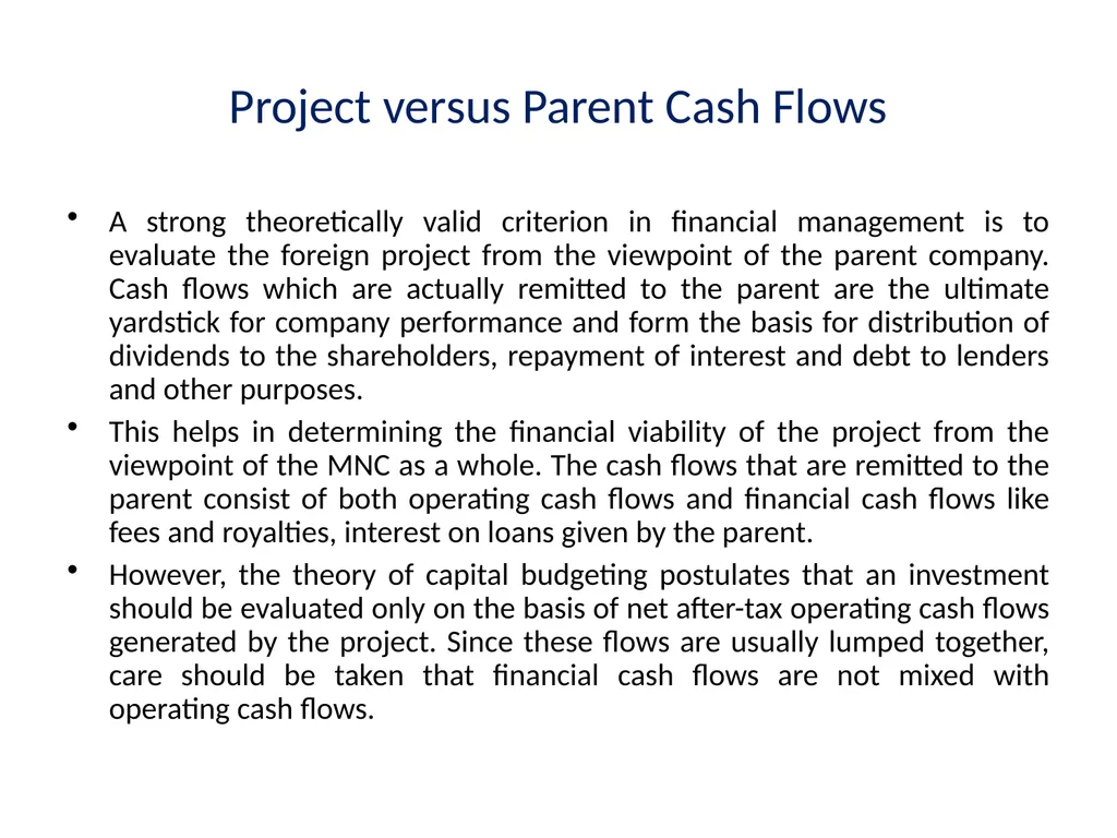 Multinational Capital Budgeting Capital Budgeting - slide 24 of 64