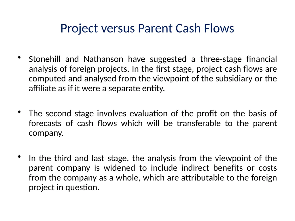 Multinational Capital Budgeting Capital Budgeting - slide 25 of 64