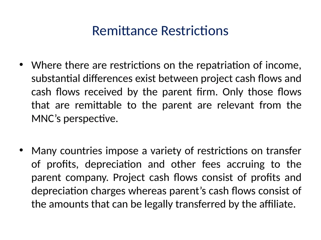 Multinational Capital Budgeting Capital Budgeting - slide 17 of 64