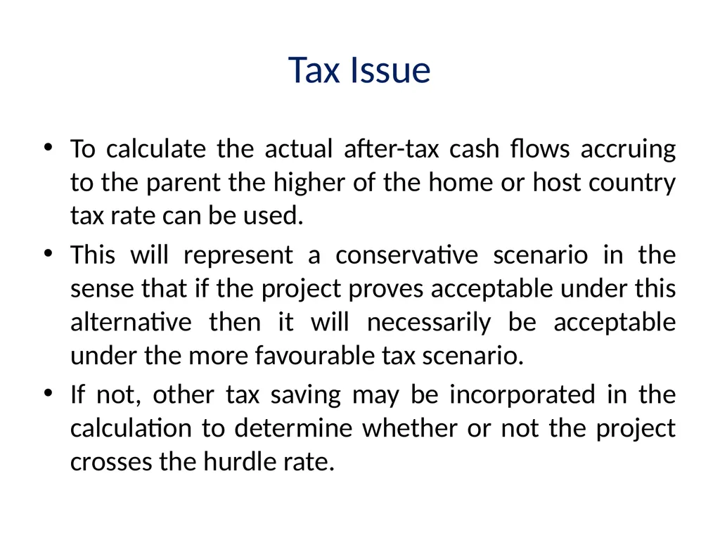 Multinational Capital Budgeting Capital Budgeting - slide 20 of 64