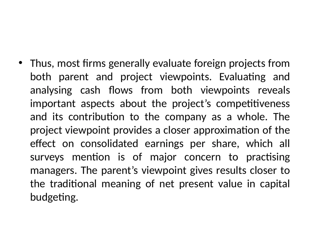 Multinational Capital Budgeting Capital Budgeting - slide 27 of 64