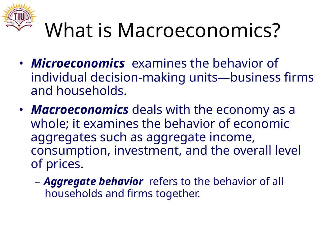 Introduction to Macroeconomics Prepared by: Dr. - slide 2 of 25