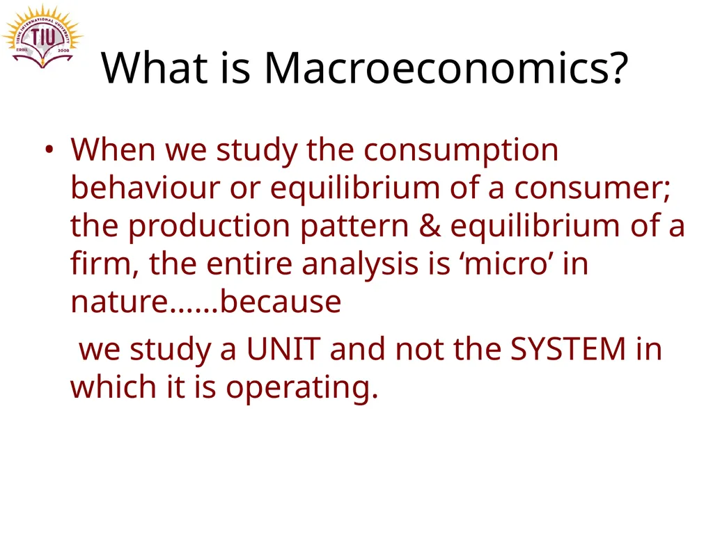 Introduction to Macroeconomics Prepared by: Dr. - slide 3 of 25