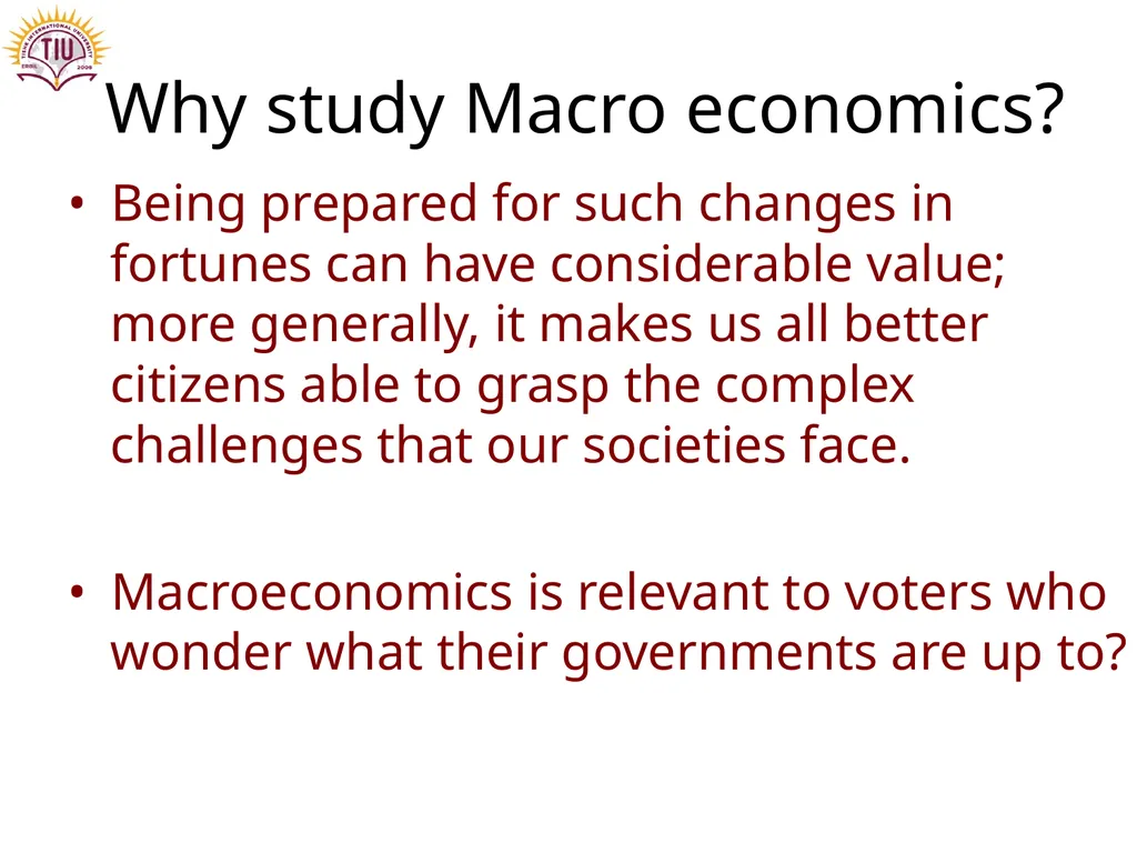 Introduction to Macroeconomics Prepared by: Dr. - slide 5 of 25