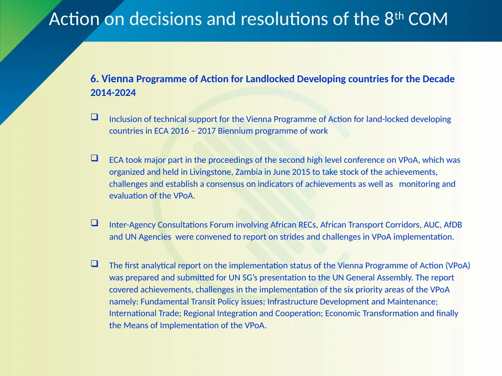 United Nations Economic Commission for Africa - slide 15 of 18