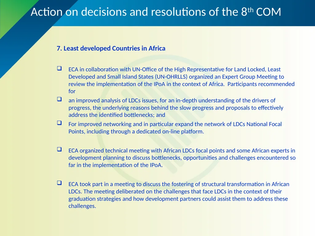 United Nations Economic Commission for Africa - slide 16 of 18