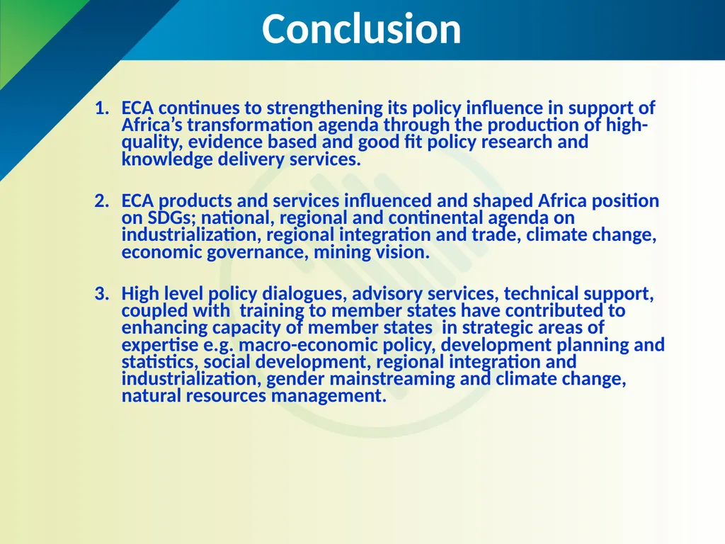 United Nations Economic Commission for Africa - slide 17 of 18