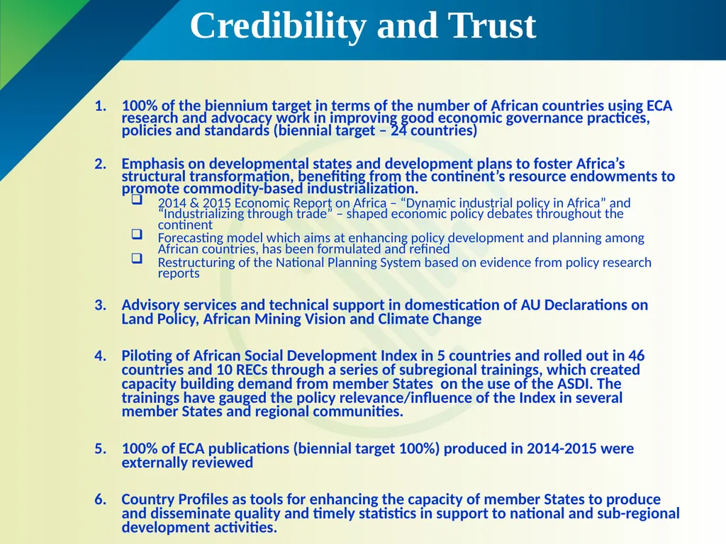 United Nations Economic Commission for Africa - slide 6 of 18