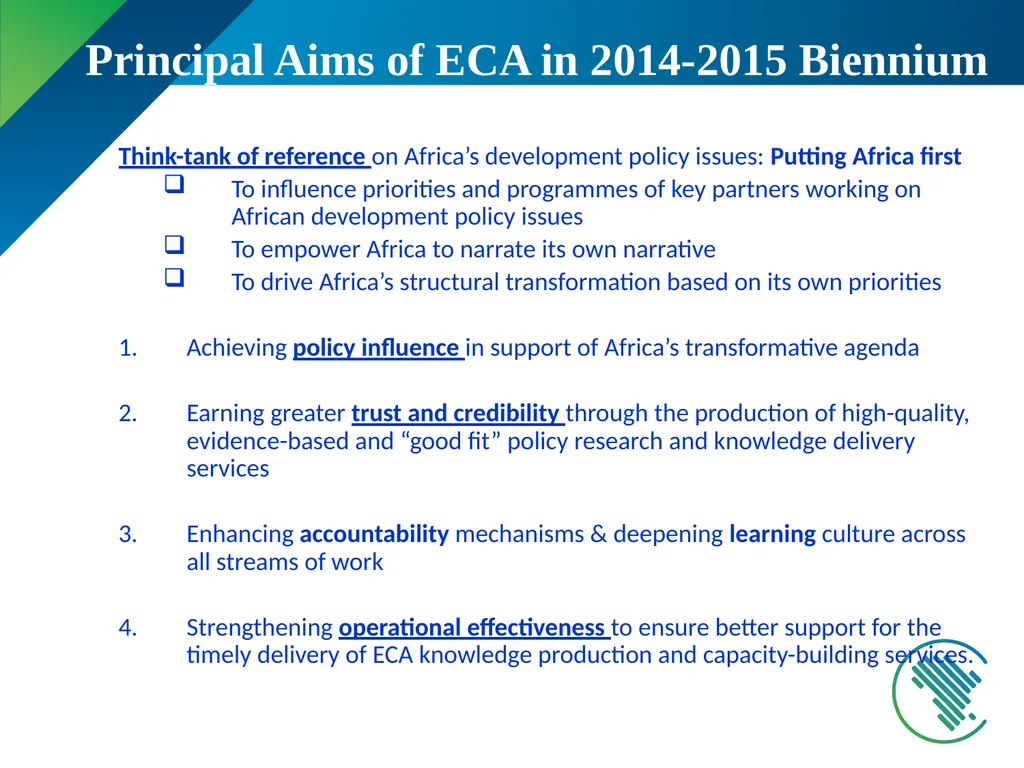 United Nations Economic Commission for Africa - slide 2 of 18