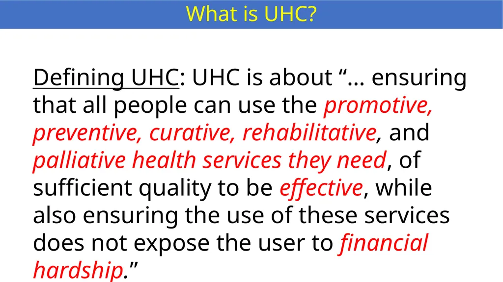 Arogya Manthan: Session 2 Achieving Universal - slide 2 of 11