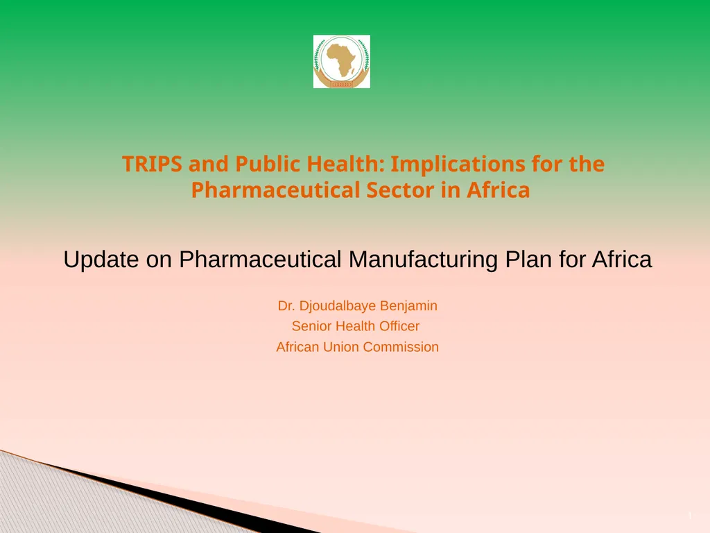1 TRIPS and Public Health: Implications for the