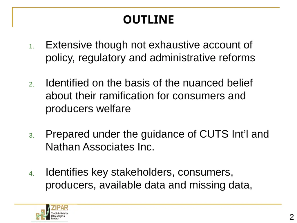 1 Zambia DCR Interim Review - CREW PAC II MEETING - slide 2 of 15