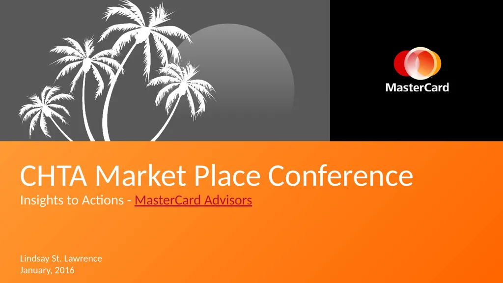 January, 2016 Lindsay St. Lawrence CHTA Market - slide 1 of 18