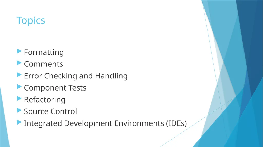 Software Best Practices Christopher Lorton IDM - slide 4 of 58