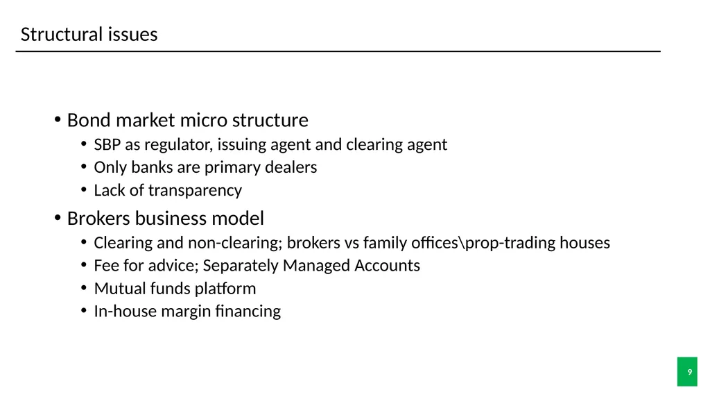 Pakistan Stock Exchange Role of PSX in providing - slide 9 of 10