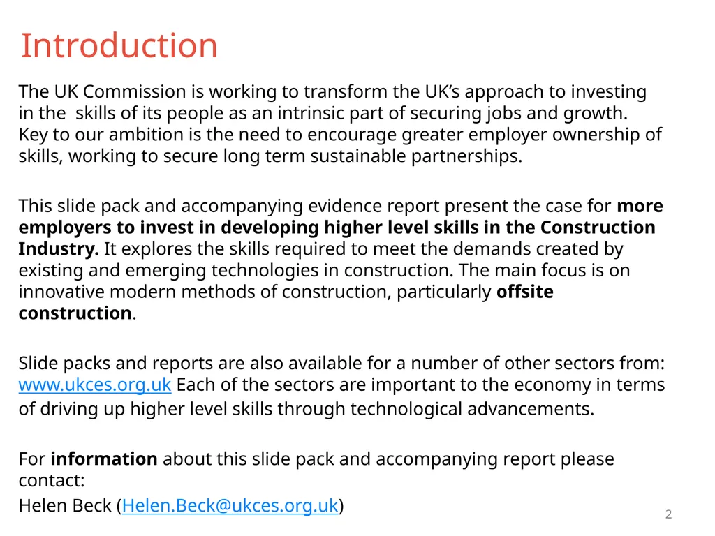 Technology and Skills in the Construction Industry - slide 2 of 24