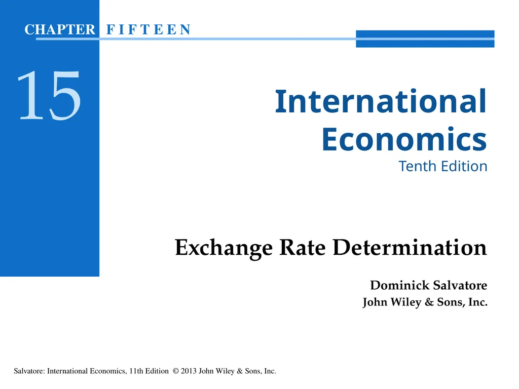 International Economics Tenth Edition Exchange - slide 1 of 42