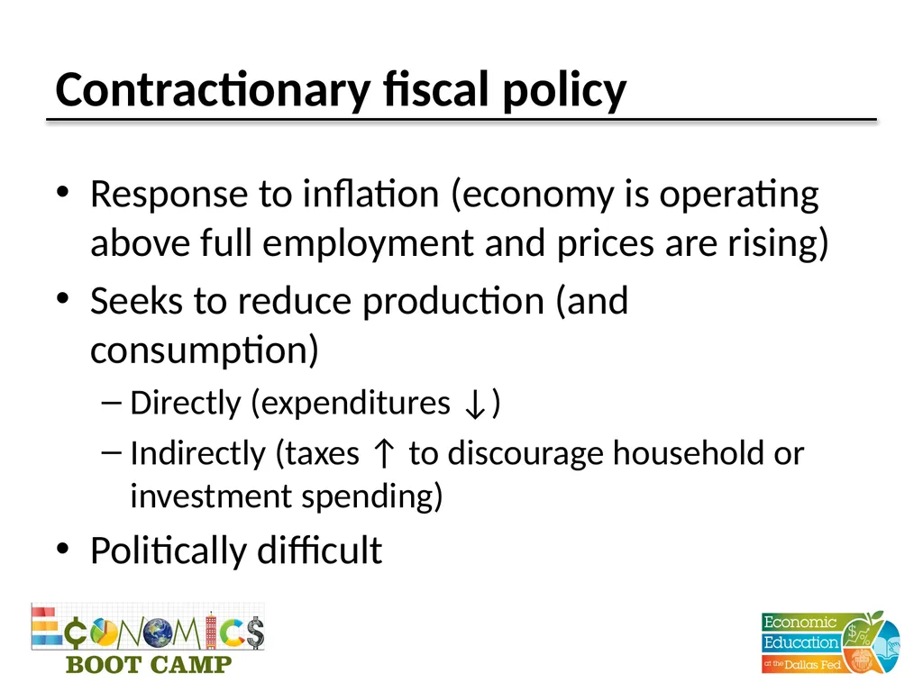 Session 11 Fiscal Policy Disclaimer: The views - slide 31 of 39