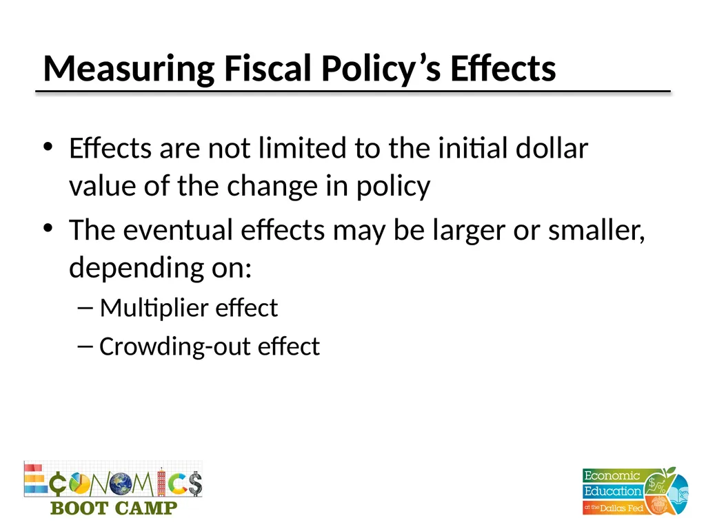 Session 11 Fiscal Policy Disclaimer: The views - slide 32 of 39
