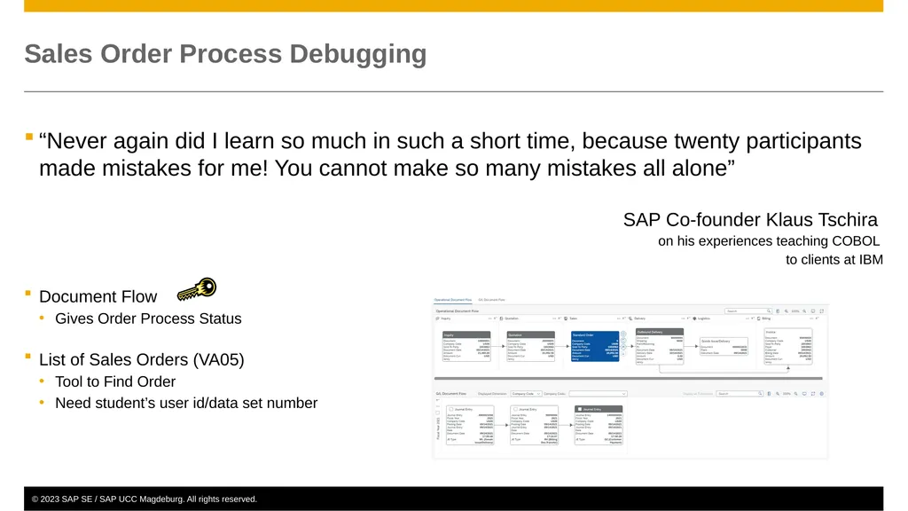 Sales and Distribution (SD) Curriculum: - slide 46 of 46