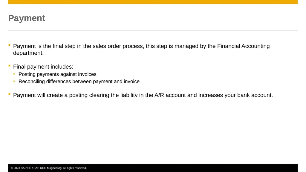 Sales and Distribution (SD) Curriculum: - slide 44 of 46