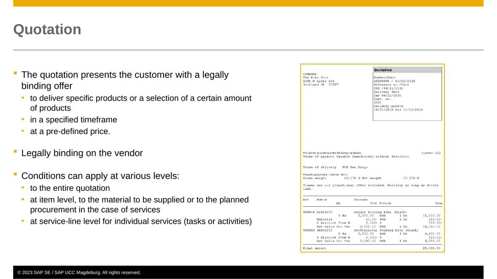 Sales and Distribution (SD) Curriculum: - slide 24 of 46