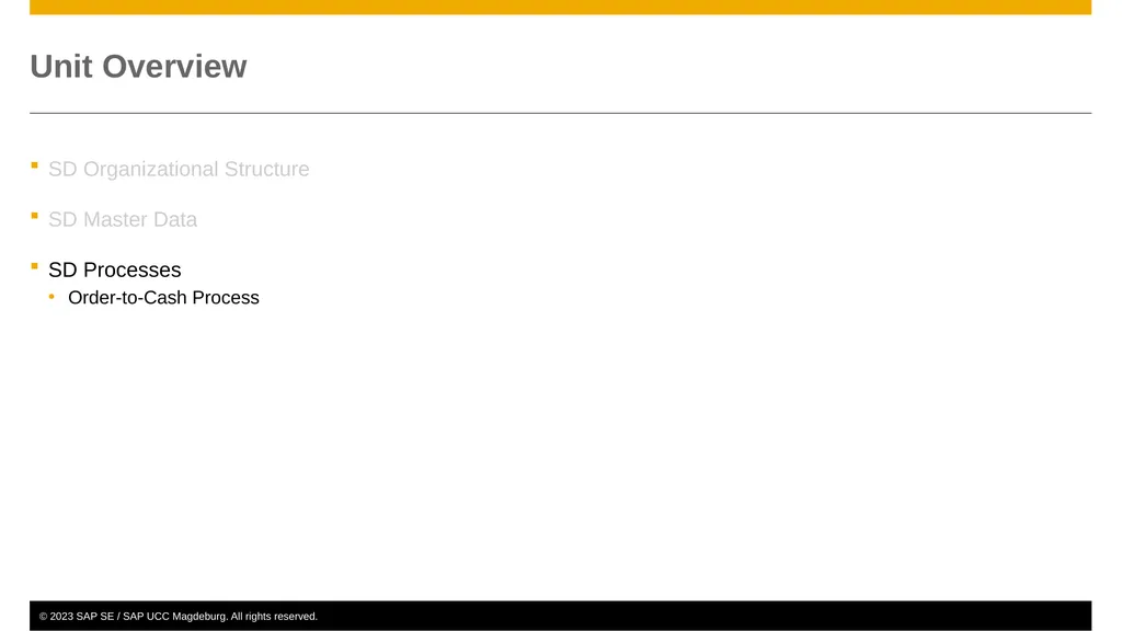 Sales and Distribution (SD) Curriculum: - slide 20 of 46