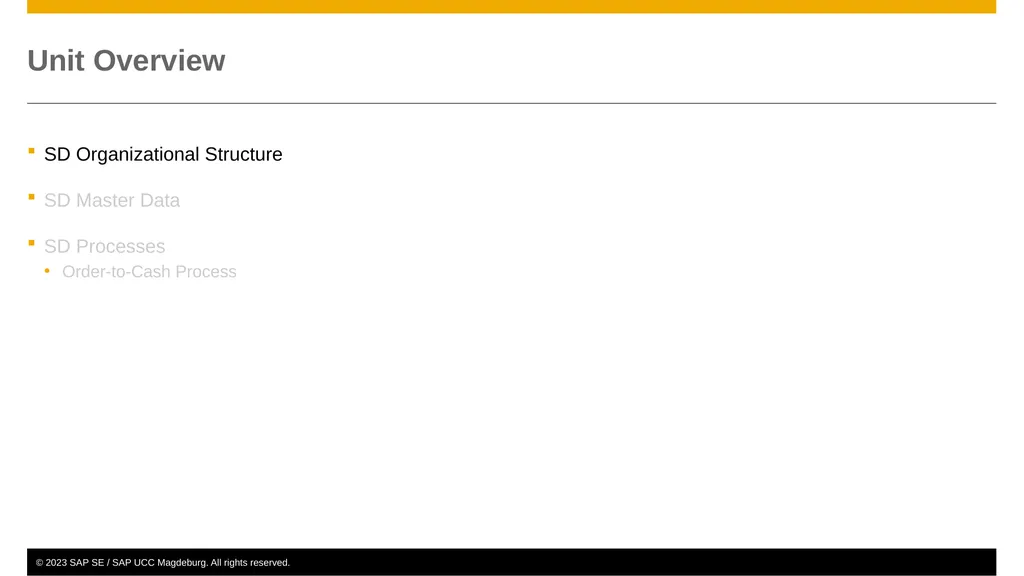 Sales and Distribution (SD) Curriculum: - slide 6 of 46