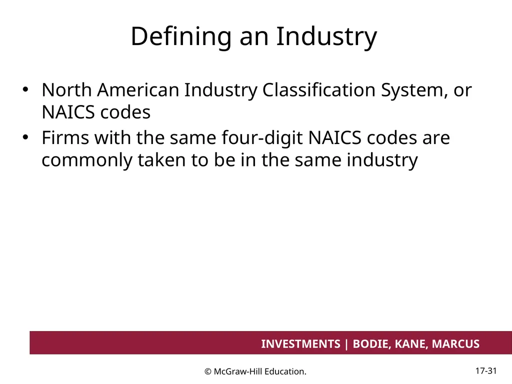 Chapter 17 Investment Considerations: - slide 31 of 46