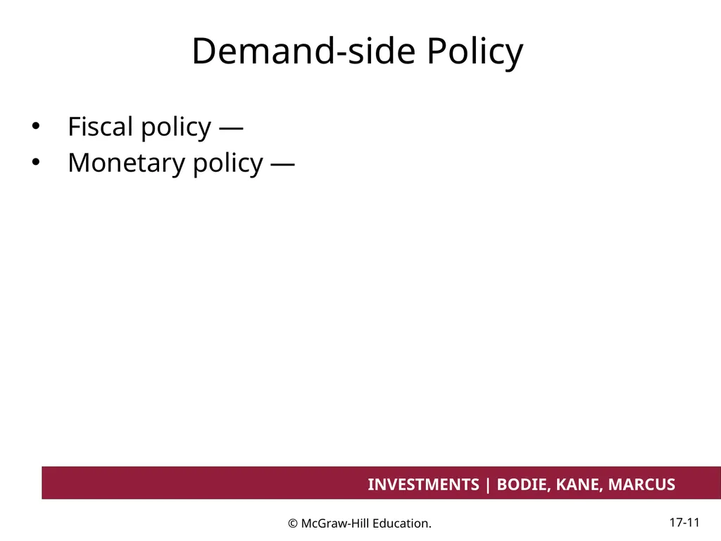 Chapter 17 Investment Considerations: - slide 11 of 46