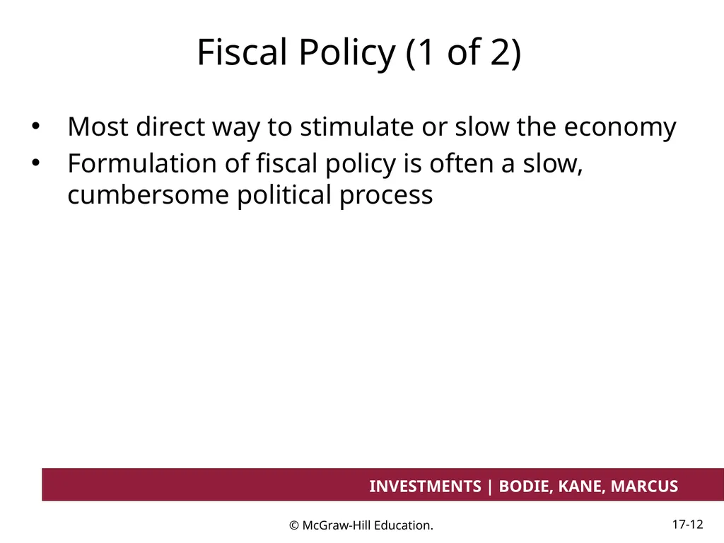 Chapter 17 Investment Considerations: - slide 12 of 46